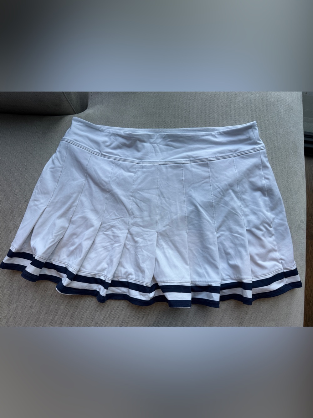 White Tennis Pickleball Style Pleated Skirt Skort Shorties XL